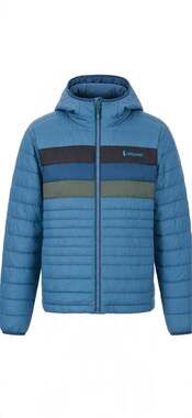 Cotopaxi Fuego Hooded Down Puffer Jacket Women’s Small Blue Colorblock